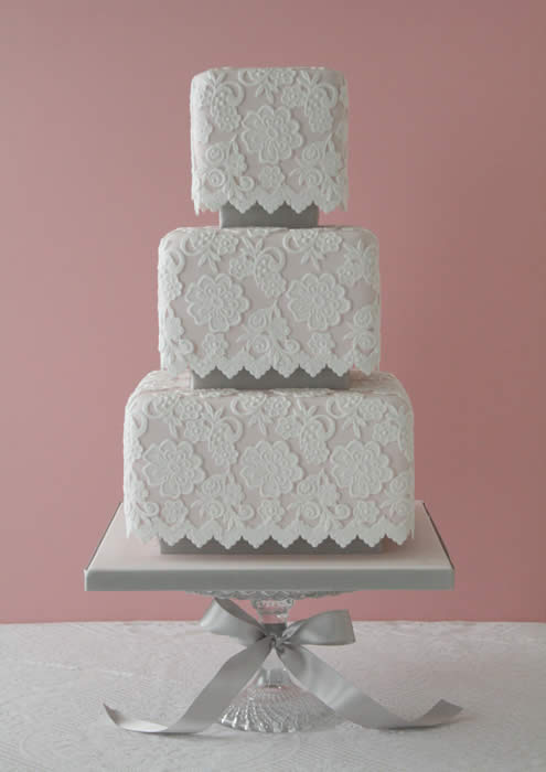 Zoe Clark's Pink Vintage Lace Cake above is breathtaking
